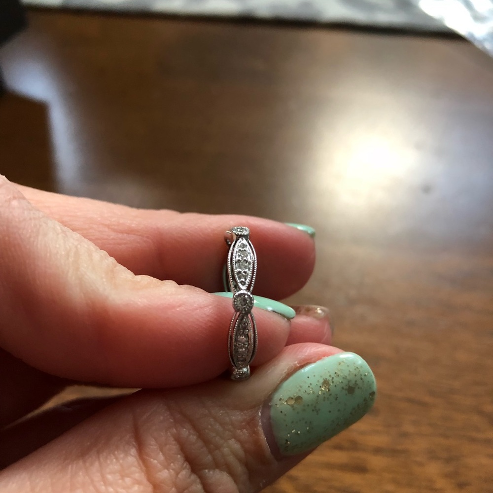 Platinum diamond ring - Picture 4 of 6